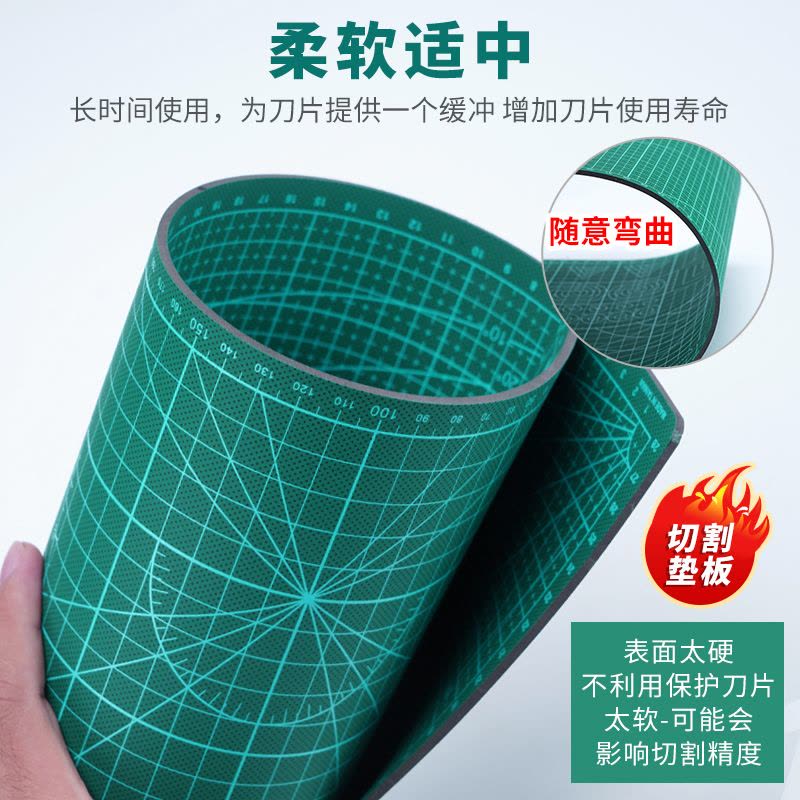 A4切割垫(半透明) 高达手办模型制作工具材料雕刻板粘土陶艺diy手工A3A4A5切割垫板图片
