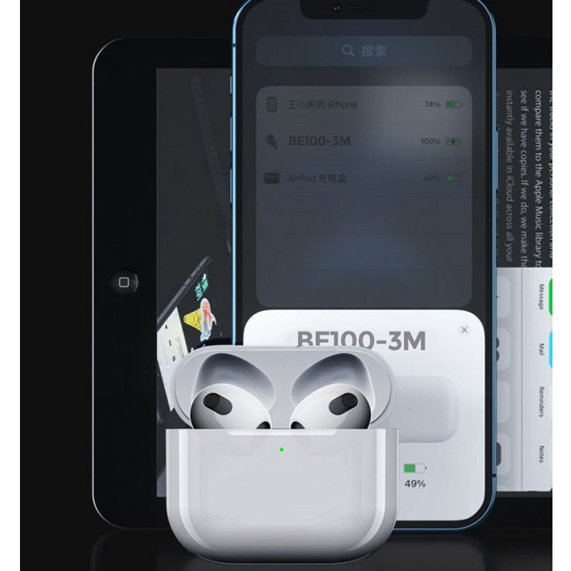 忆捷(EAGET) BE100-3M蓝牙无线耳机 超长续航 HIFI音质 便携式迷你蓝牙耳机敲击触控BE100-3M!