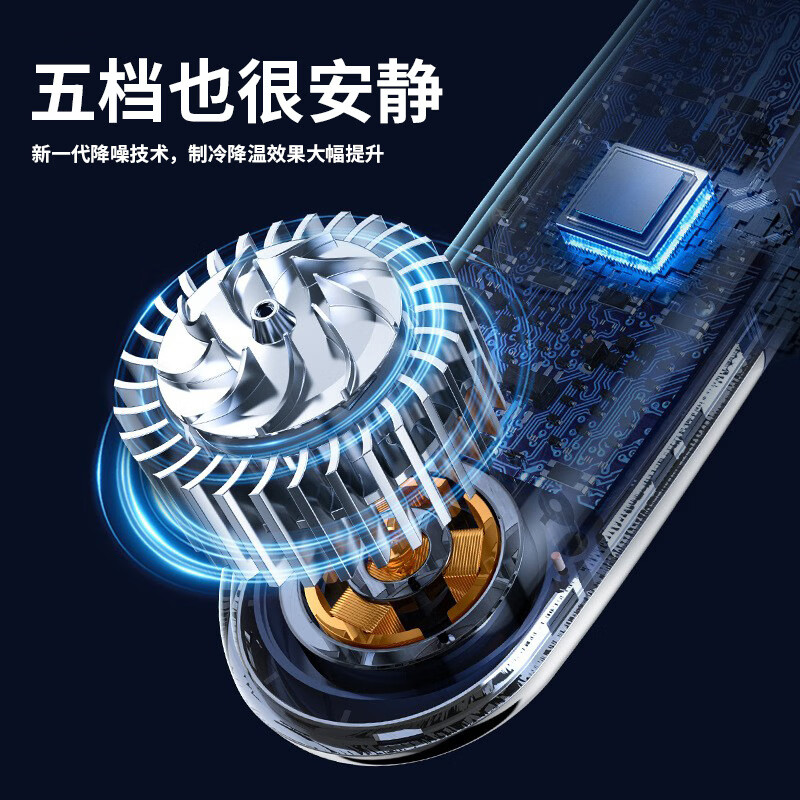 对伴2024夏季新款无叶挂脖风扇 usb充电迷你便携式随身家用数显户外制冷长续航小风扇 白色 数显顶配款高清大图