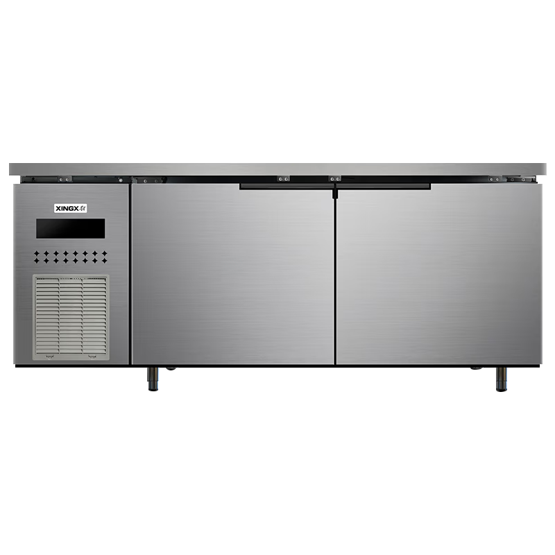 星星(XINGX)风冷全铜管不锈钢工作台奶茶店饭店冷藏冷冻饮品店操作台无霜保鲜柜TD-368FT