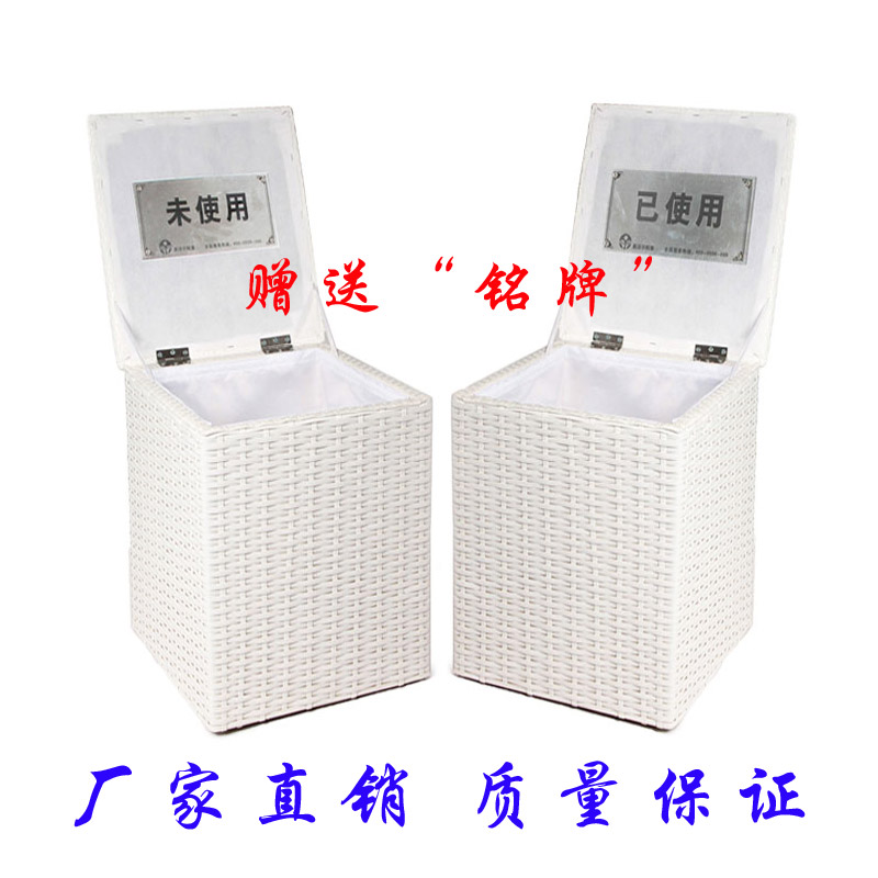 家柏饰(CORATED)收纳凳非藤编鞋套丝带鞋套箱收纳箱有盖衣物储物坐凳价高清大图