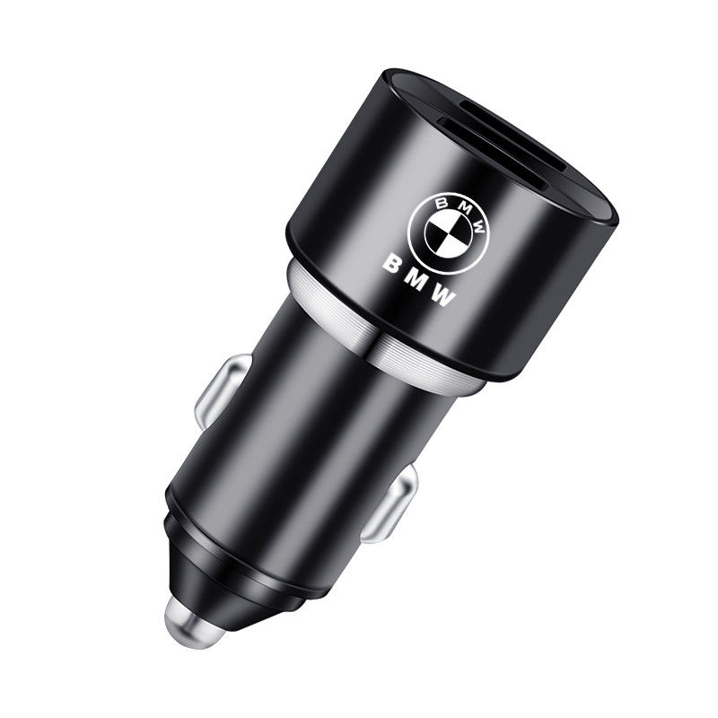宝马(带数显)黑色款 宝马车载充电器5系3系7系X1X2X3X4X6gt转usb点烟器充电头手机快充