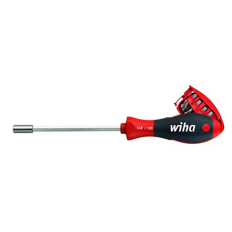 工具库 威汉Wiha 弹仓式起子手柄,1/4“3809 01-01 32901