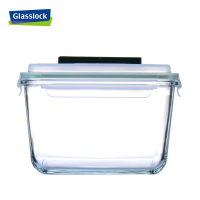 三光云彩(GLASSLOCK)韩国进口钢化耐热玻璃保鲜盒大号水果食品收纳盒RP604 3700ml大容量手提保鲜盒