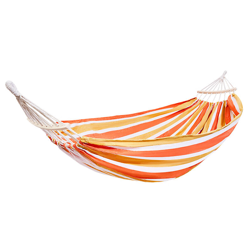 尚烤佳吊床结实耐磨经久耐用柔软舒适双人飘逸橙款SKJ-572