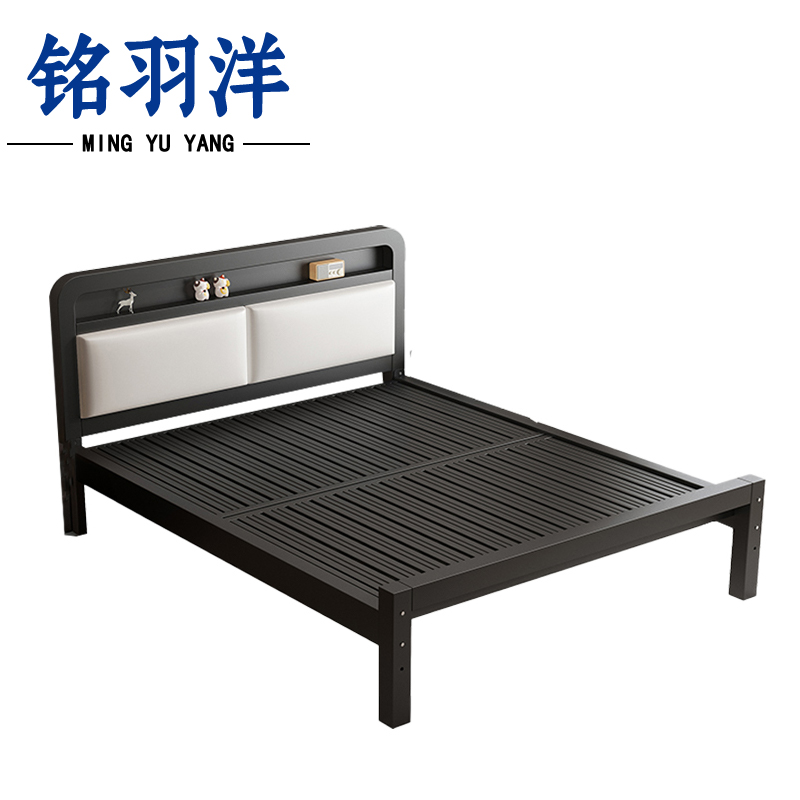 铭羽洋D08铁艺床150*200*47cm张高清大图