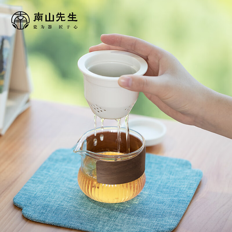 南山先生 知夕快客茶具套装 NSZH0642-S 禅风白(计价单位:套)高清大图