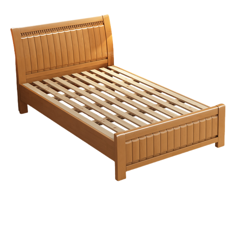 鑫木樽单人床1.5*2*0.96m+5cm床垫+床头柜1组高清大图