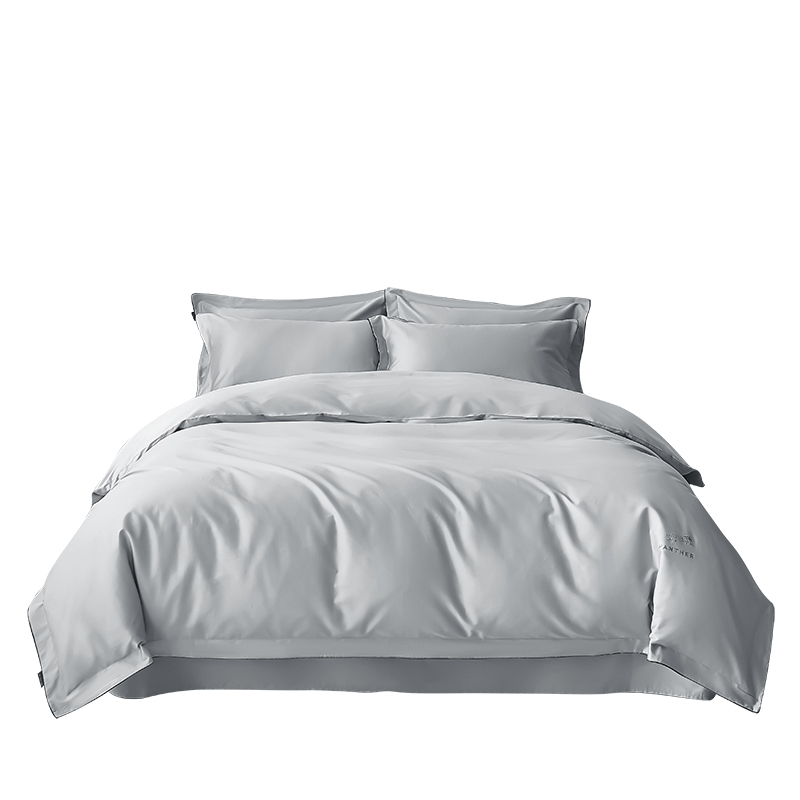 金丝莉(KINTHERI) 一夜豹富 100全棉套件 远山灰 规格200×230cm 2950G(NM)