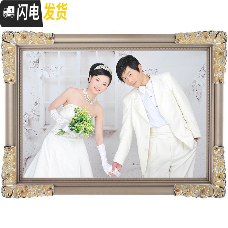 三维工匠照片定制十字绣2019新款diy手工刺绣简单线绣情侣结婚小件自己绣 56寸140厘米精修+满绣