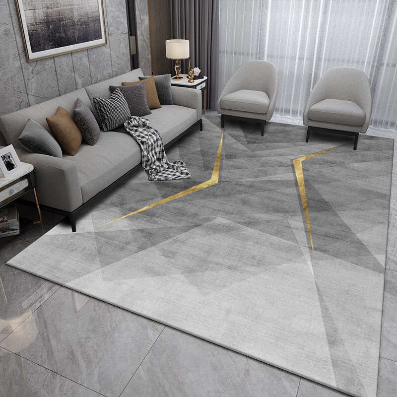 定制客厅地毯现代简约沙发茶几毯法耐北欧地垫轻奢高级卧室大面积地毯