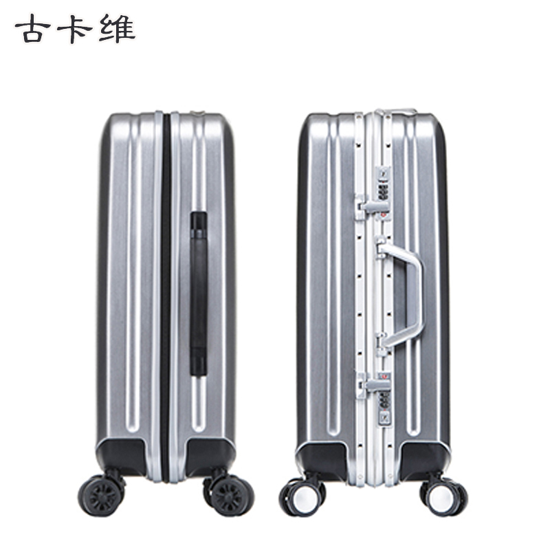 古卡维 子母登机箱 白色18寸铝框款6009TA高清大图