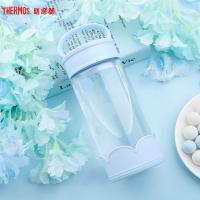 朱一龙同款thermos膳魔师几何系列玻璃杯花茶杯便携波波王子随手杯膳魔師水杯滤网杯子男女喝茶