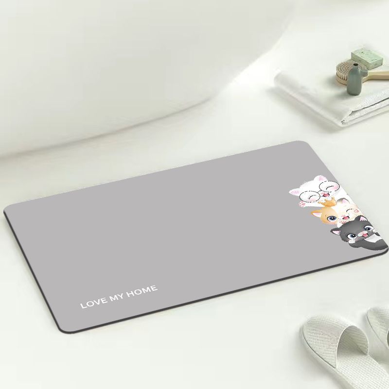 地垫家用浴室吸水地垫洗手间门口橡胶防滑大号脚垫速干软垫高清大图