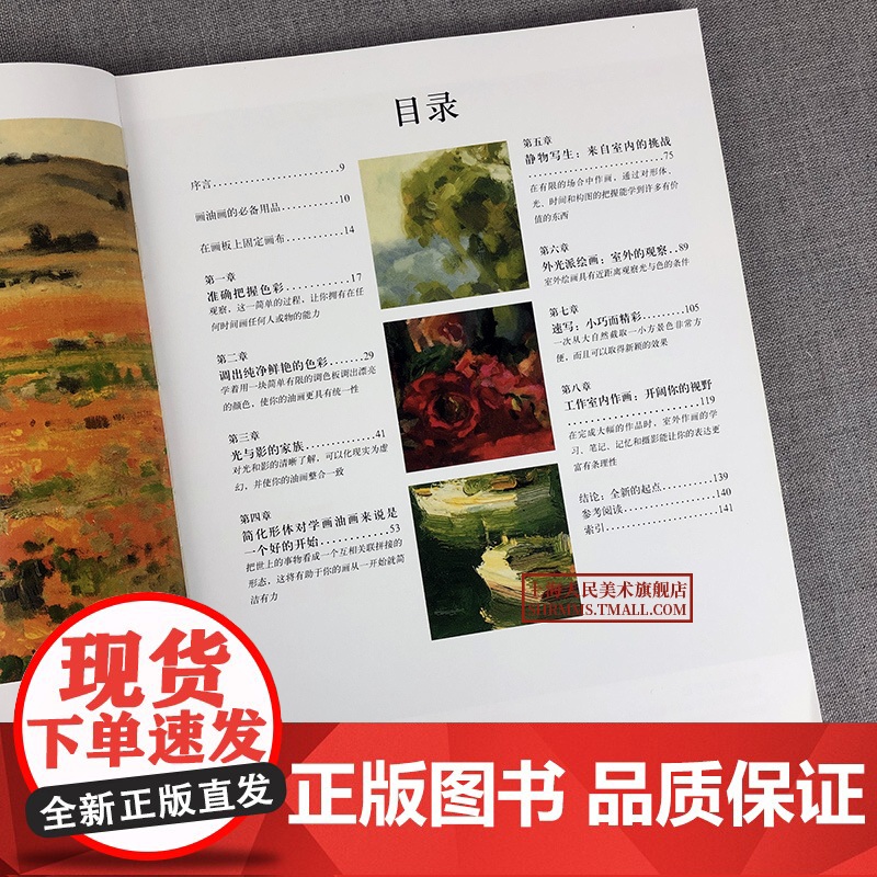 油画的光与色 经典版 风景静物油画写生创作速写光影色彩绘画技法教学大师作品临摹油画初学入门基础油画大师自学课教程教材书籍高清大图