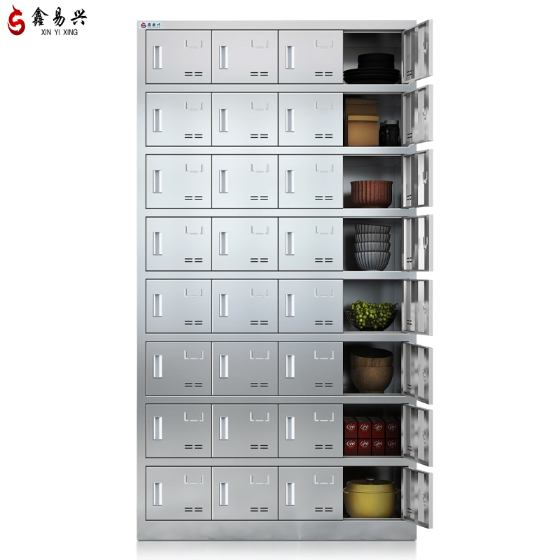鑫易兴 不锈钢碗柜 多门储物柜 32门/台