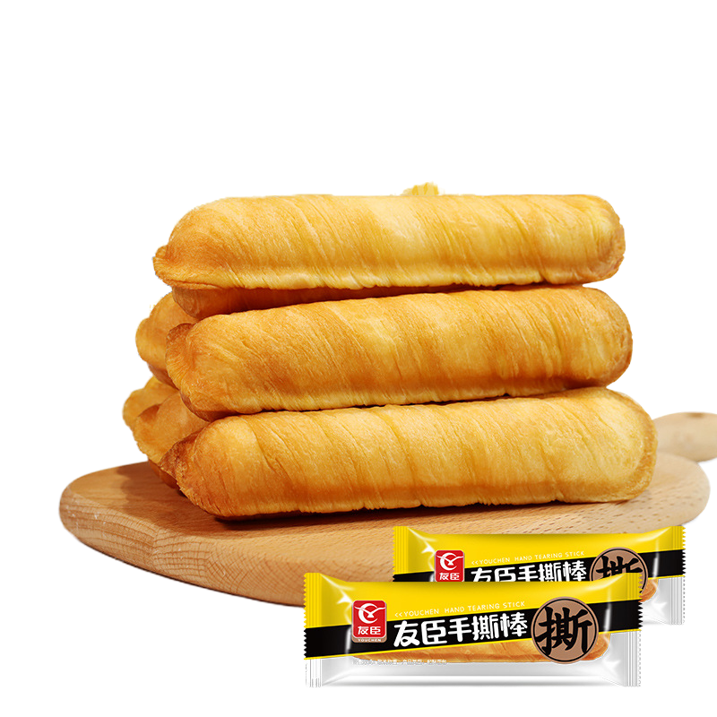 友臣手撕面包棒法式早餐营养代餐食品糕点心休闲零食小吃整箱1kg高清大图