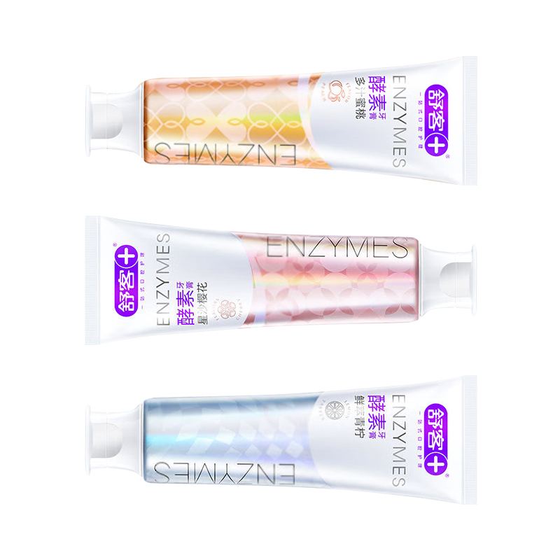 舒客+ 专研美白酵素牙膏3只装(各口味1支)120g高清大图
