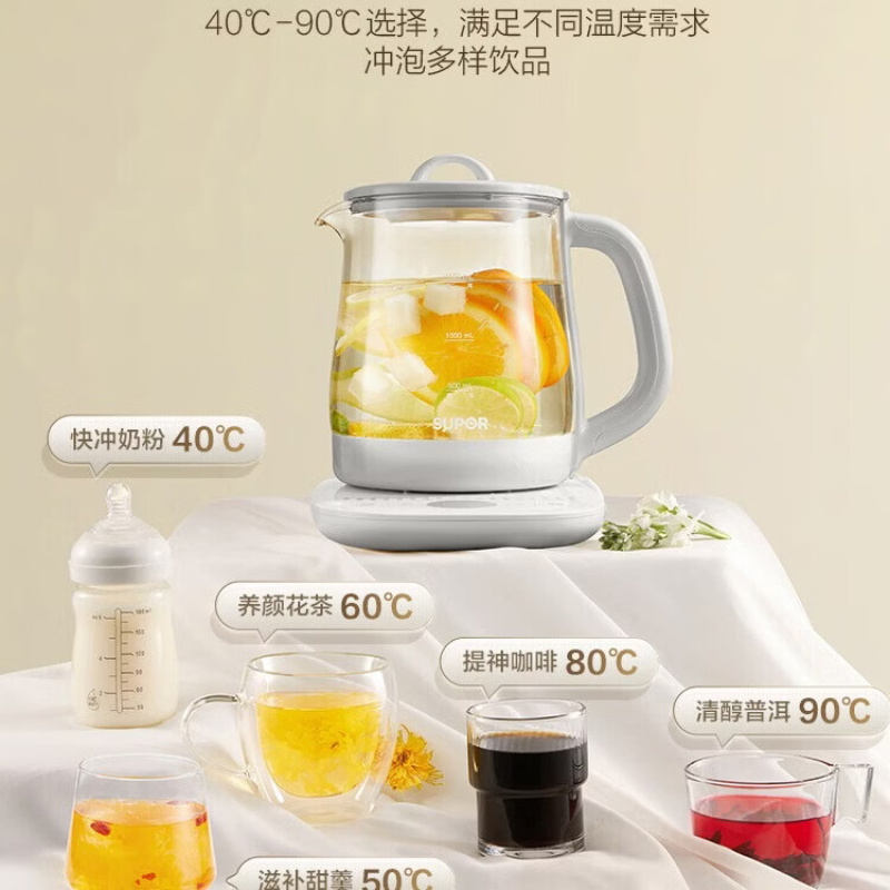 苏泊尔(SUPOR)家用自动断电大容量烧水壶 1.5L SW-15Y07高清大图