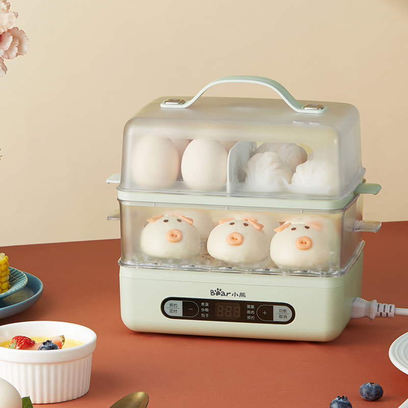 小熊(bear) ZDQ-B06E1煮蛋器自动断电双层蒸蛋器家用小型鸡蛋羹