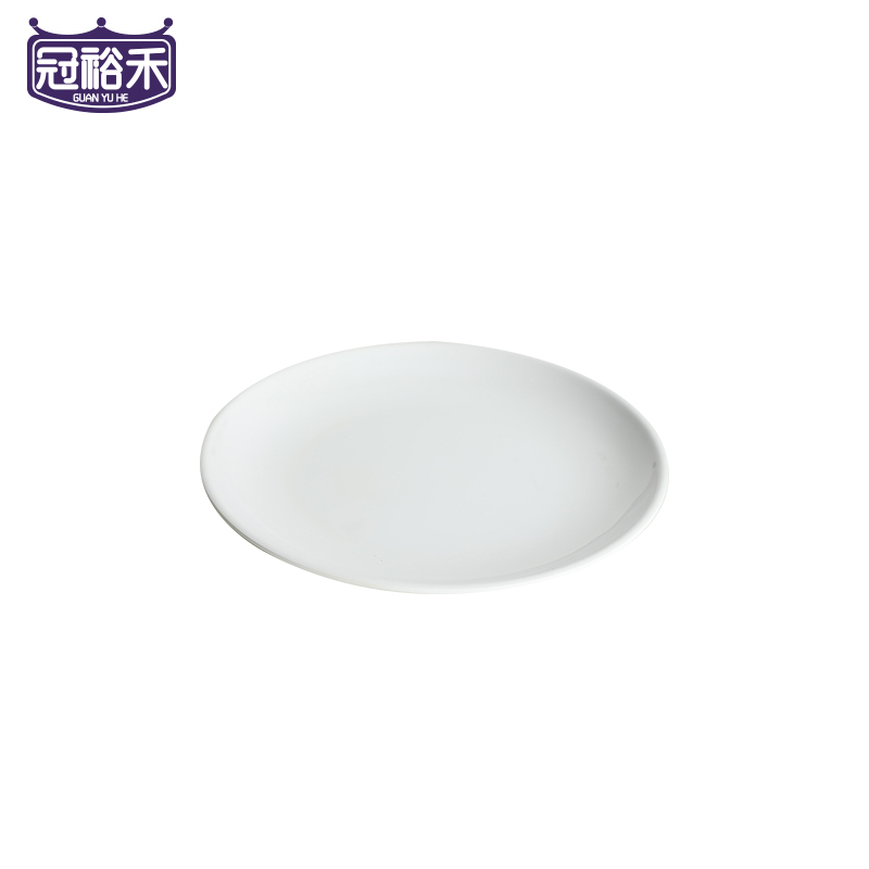 冠裕禾 密胺圆盘餐盘菜盘 8寸 个
