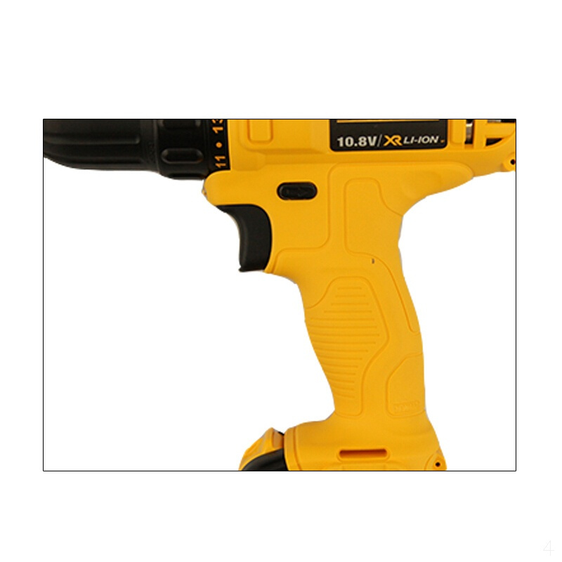 得伟(DEWALT)订制10.8V 经济型锂电充电式电钻起子 2x1.3Ah电池套装 电钻工具箱 DCD700CK2