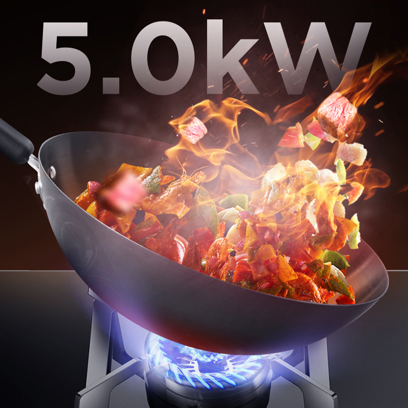 美的(Midea)烟灶套装22m³大吸力挥手智控自动清洗5.0kW火力灶具抽油烟机燃气灶J25SPRO+Q310天然气