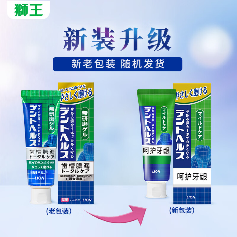 狮王(Lion)DENT HEALTH专研护龈啫喱牙膏专修护牙齿减少出血 85g*3高清大图