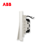[ABB官方旗舰店]ABB开关插座无框轩致雅典白墙壁86型开关面板一开单控带灯AF181