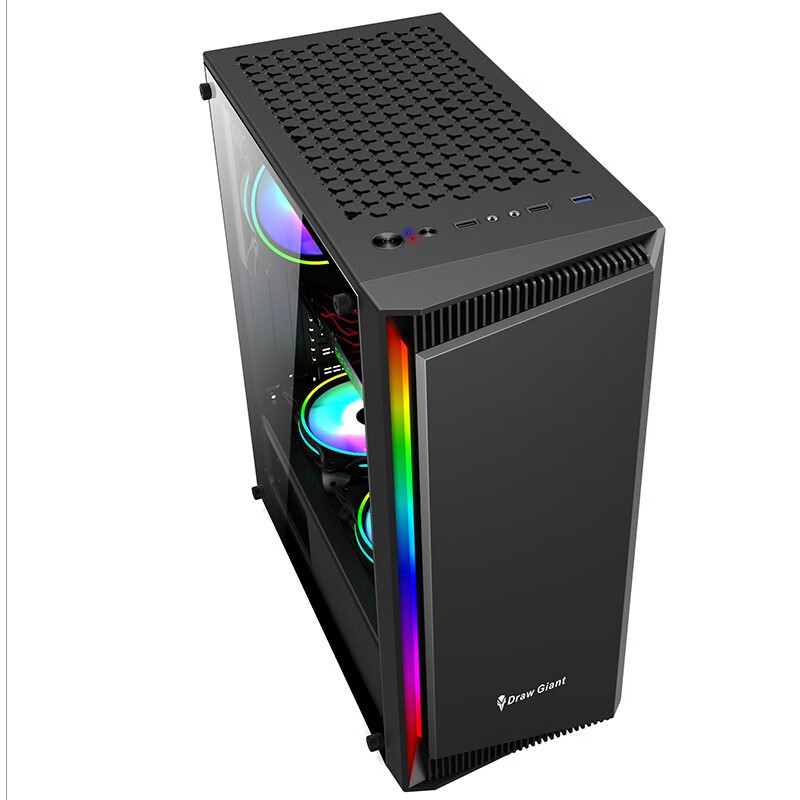 铭能 i9级12核2673V3/RTX3070/RX6600XT独显/32G内存/1T固态 台式电脑 台式机 电脑主机 组装电脑家用办公主机商务娱乐学生游戏电脑组装机+32英寸曲面高清大图