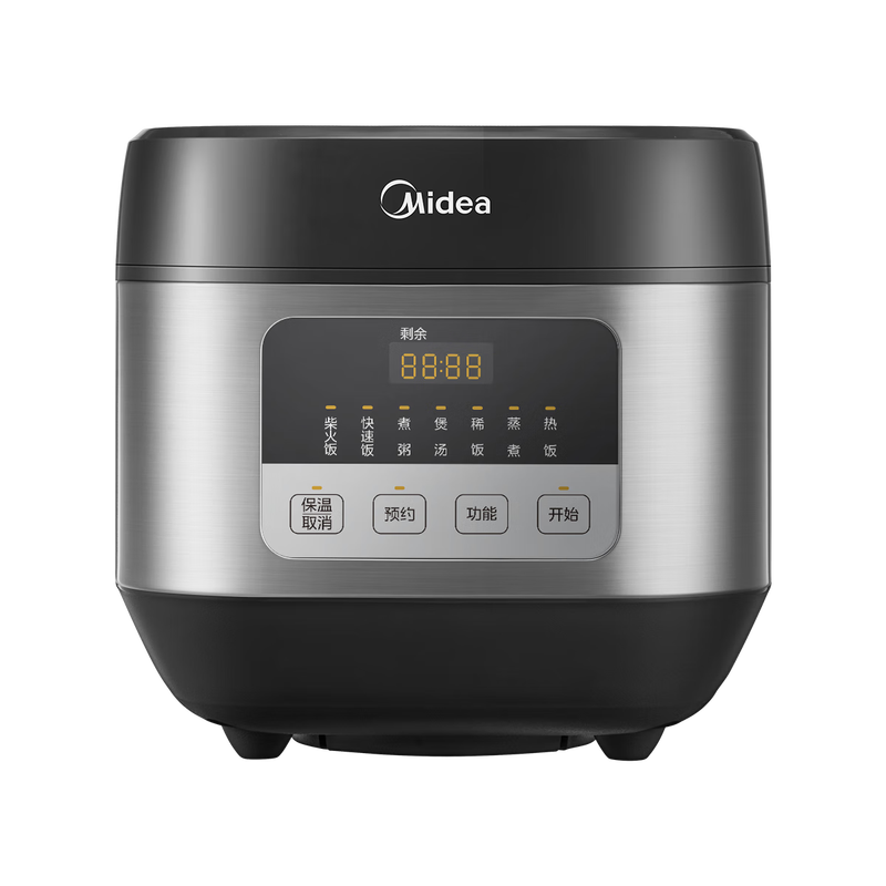 美的(Midea)家用4L容量金属拉丝机身智能定时预约电饭煲 MB-TQ451高清大图