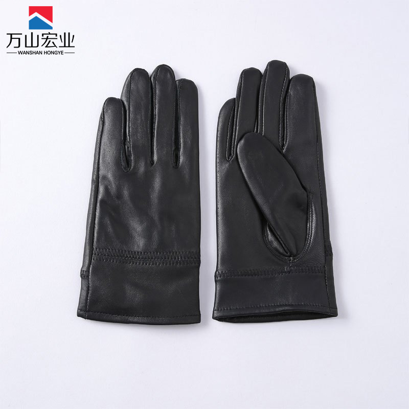 万山宏业 整皮男女款加绒羊皮手套盒装WD21T/副高清大图