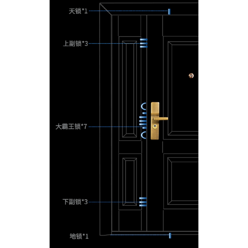 海日兴 乙级防火门 单价每平方 棕色