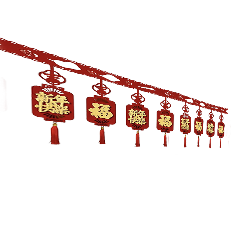 锦瑞星新年装饰氛围精品拉花 A-1款 个高清大图