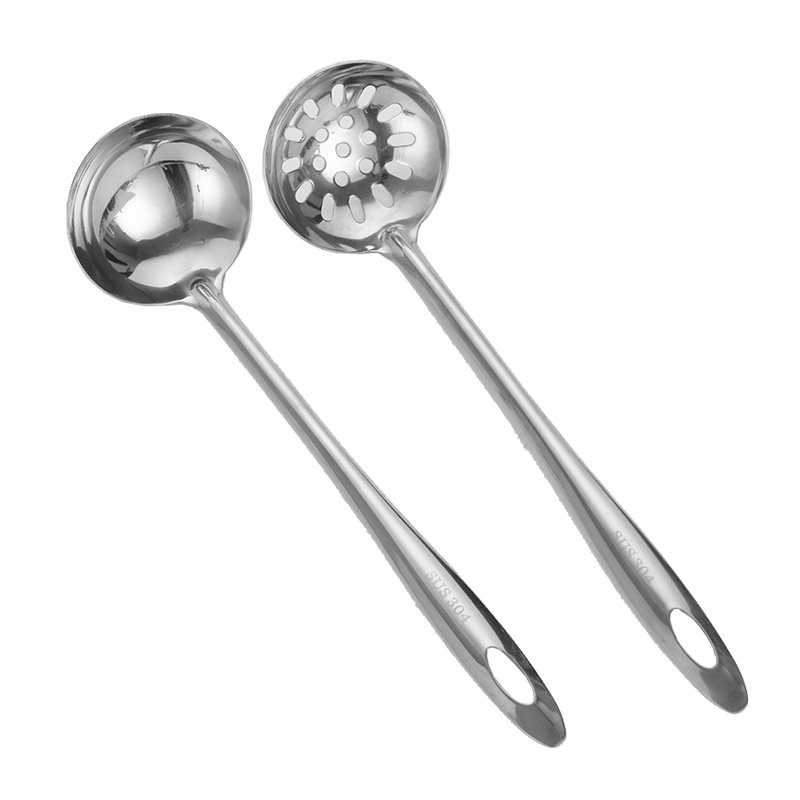 橙亿鸿 304不锈钢长柄汤勺+漏勺 二件套/个高清大图