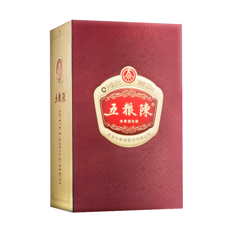 五粮液股份出品 五粮陈 传承 52度500ml*6 整箱装 浓香型白酒