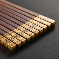 鸡翅木筷防滑实木抗菌抑菌筷子耐高温高颜值家用高档木筷快子