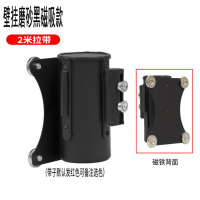 龙云天盾隔离伸缩带一米线银行酒店排队围护栏杆不锈钢圆球迎礼宾杆柱挂绳安全警戒线 挂壁磨砂黑磁吸款2米线