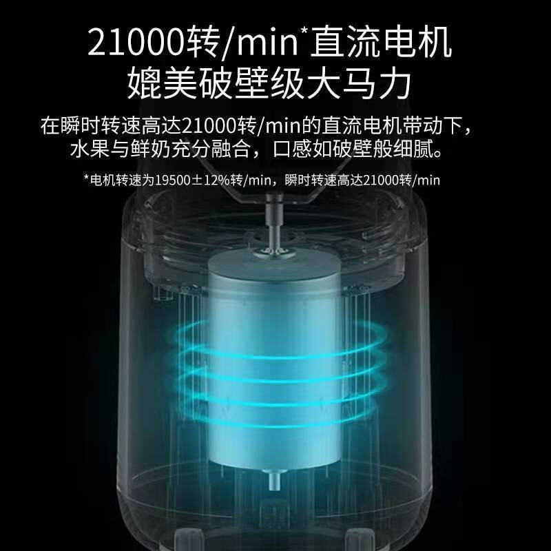 上亨(shangheng) 迷你随行榨汁机便携式家用多功能全自动小型电动水果汁机充电动快速搅拌榨汁杯 粉色高清大图