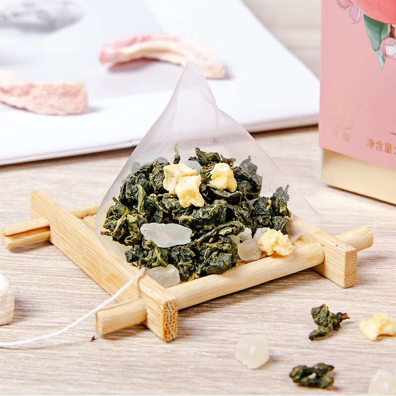 忆江南 花草茶蜜桃乌龙茶56g冷泡茶水果茶网红茶包冷萃茶叶三角袋泡茶高清大图