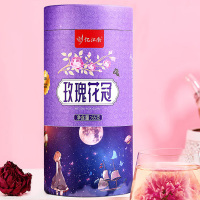 忆江南养生茶玫瑰花茶礼物大朵花冠茶玫瑰花冠纸罐装65g