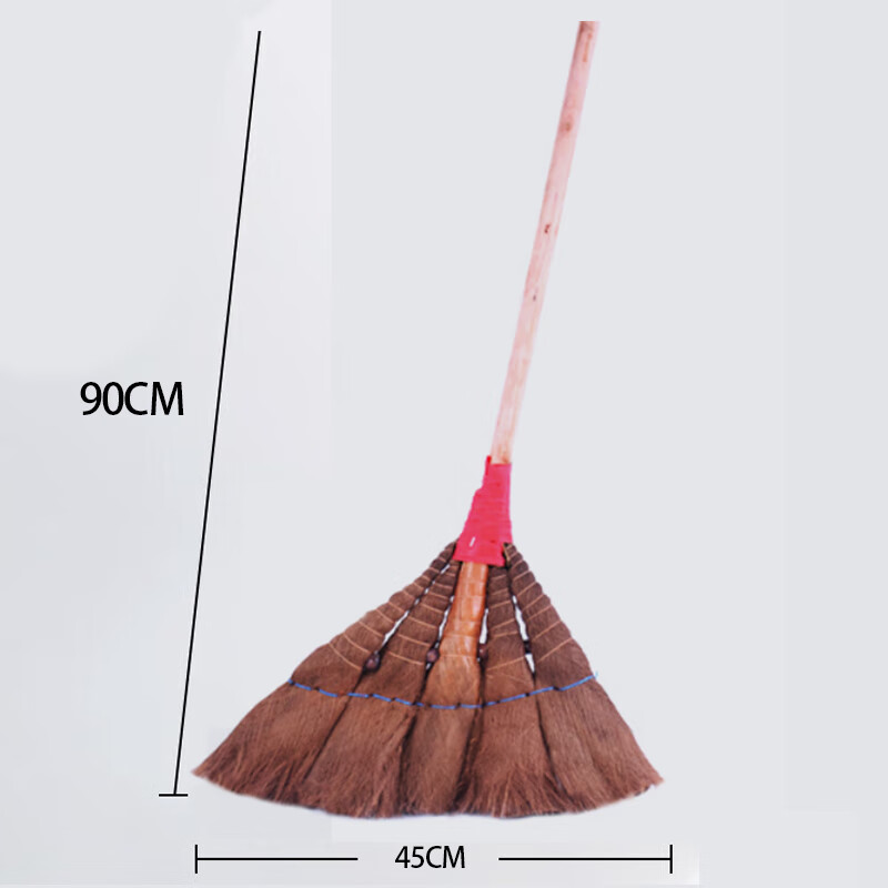 蕴铁木杆棕毛扫把45*90cm/把高清大图