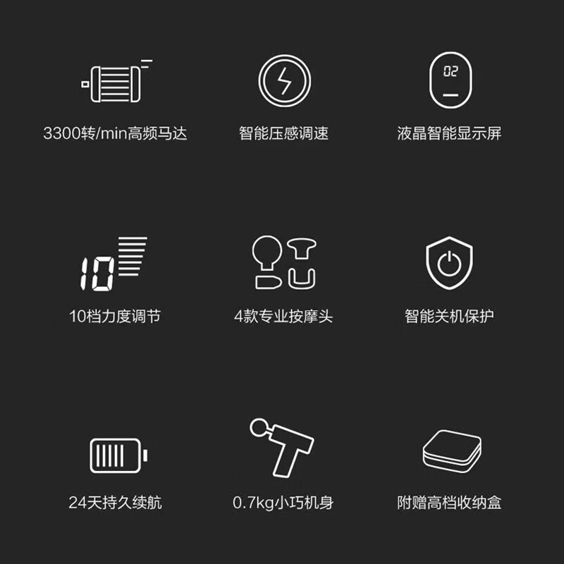 松下(Panasonic)筋膜枪 肌肉按摩器颈膜按摩仪 EW-RAD21H492 灰色 / 台高清大图