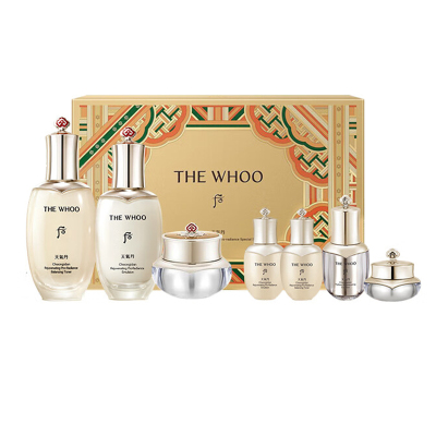 后(Whoo)套装盒套装护肤化妆品保湿 面部护肤套装礼盒 后天气丹pro水乳霜七件套 新版升级