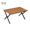 喜力健 户外折叠桌 木纹-90*60*45CM 个