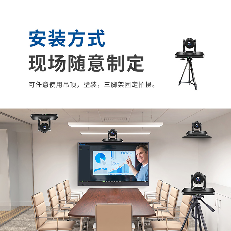 润普RP-E1080 视频会议摄像头/ USB高清会议摄像机/软件系统终端设备高清大图