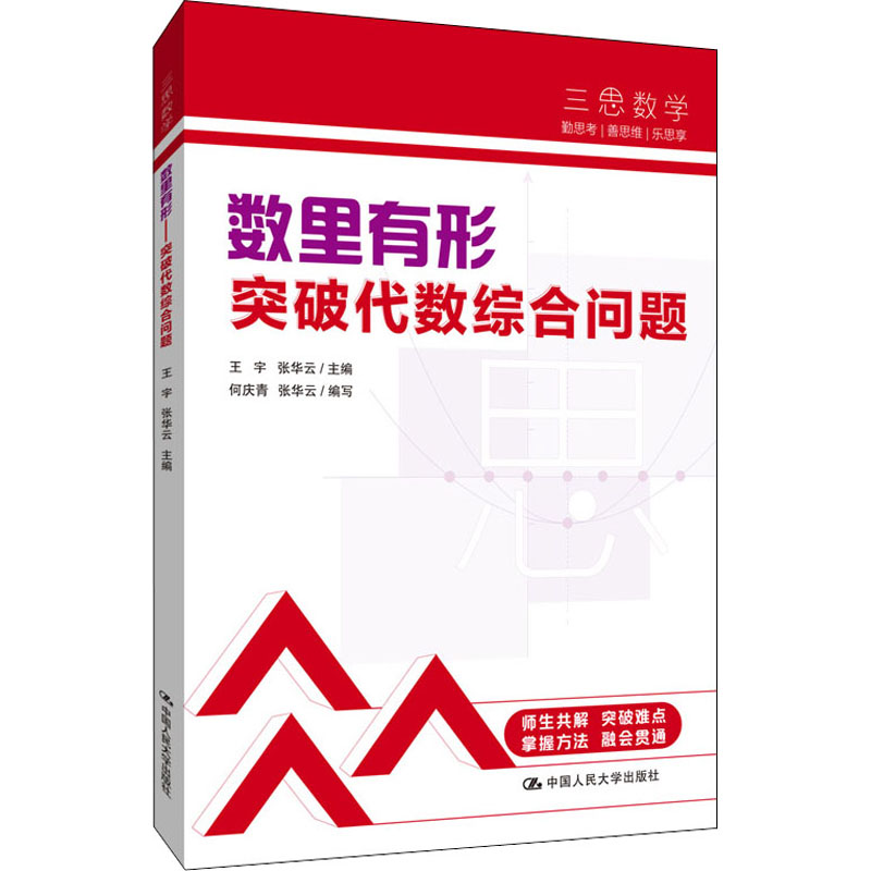 [M]数里有形 突破代数综合问题 王宇,张华云,何庆青 等 编 -9787300301426高清大图