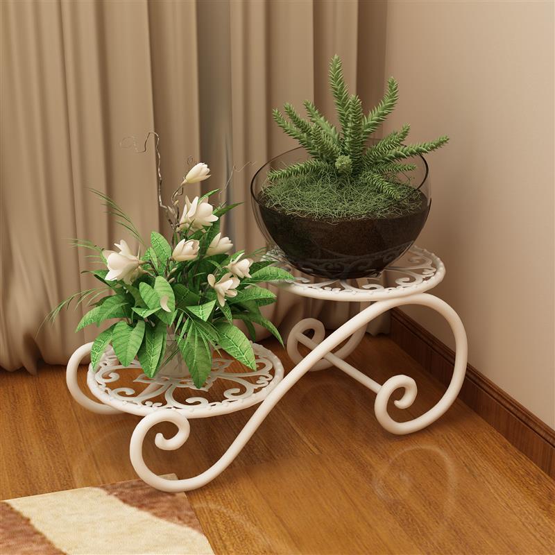 工匠时光简易花架铁艺多层多肉绿萝客厅花盆架阳台花架子室内盆景架