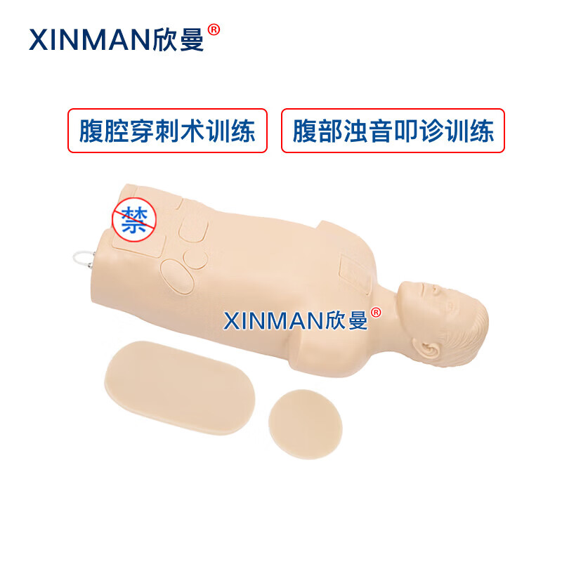 欣曼科教 腹腔穿刺模拟人 腹腔穿刺训练模型XM-1021高清大图