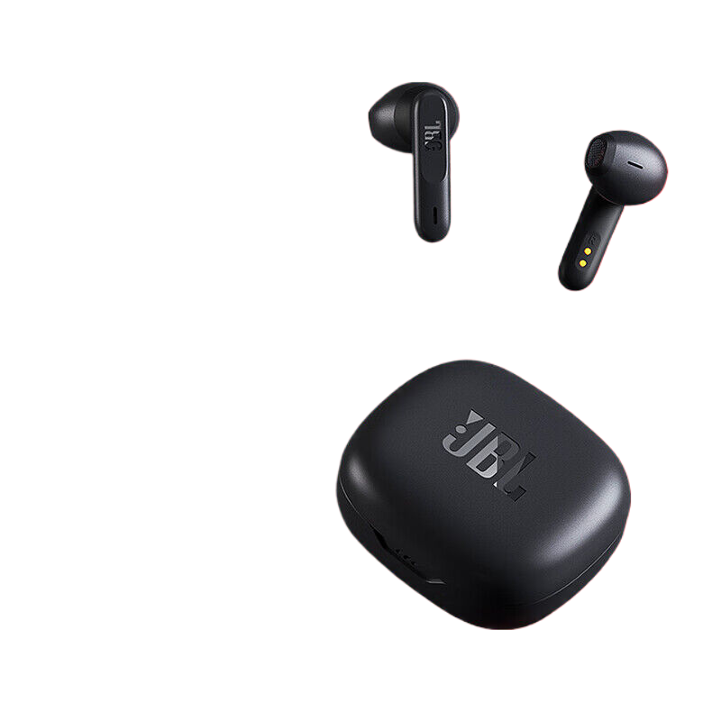 JBL WAVE FLEX 真无线蓝牙耳机 半入耳式音乐耳机 黑色